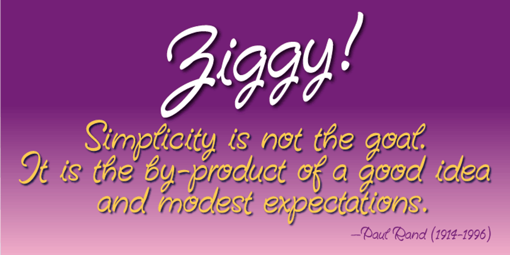 Ziggy font