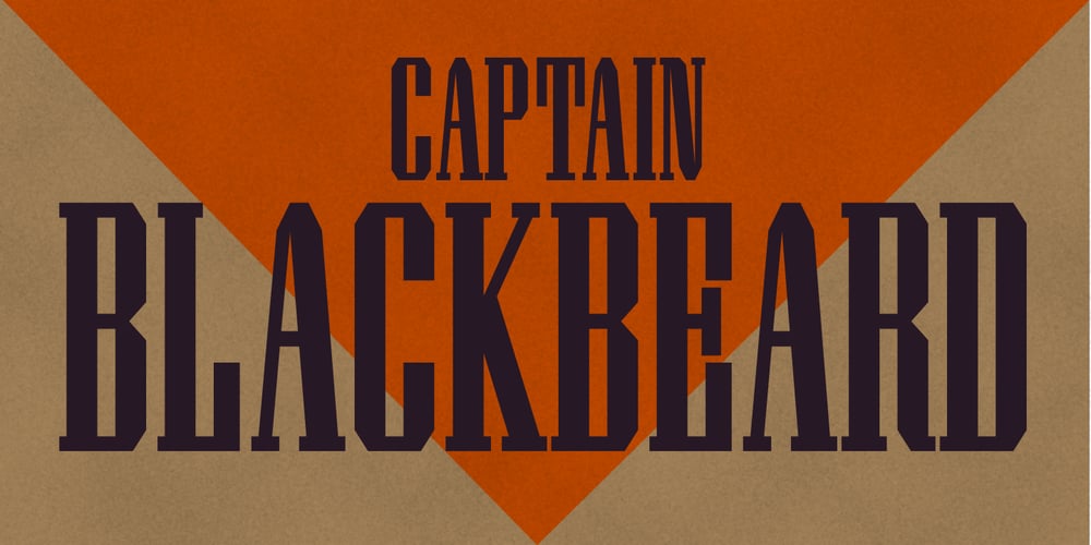 Captain Blackbeard font