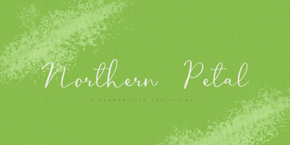 Northern Petal font