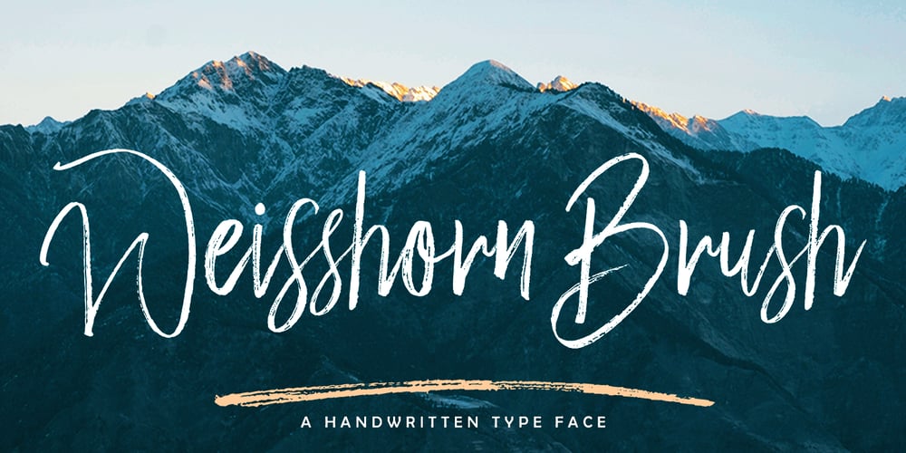 Weisshorn Brush font