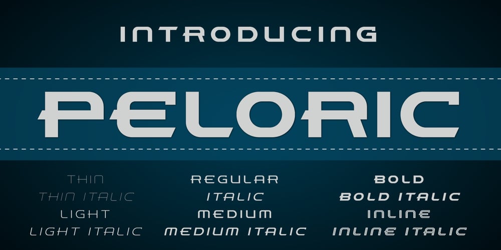 Peloric font