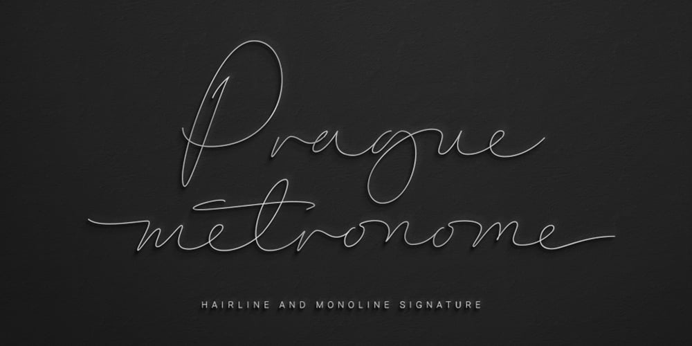 Prague Metronome font