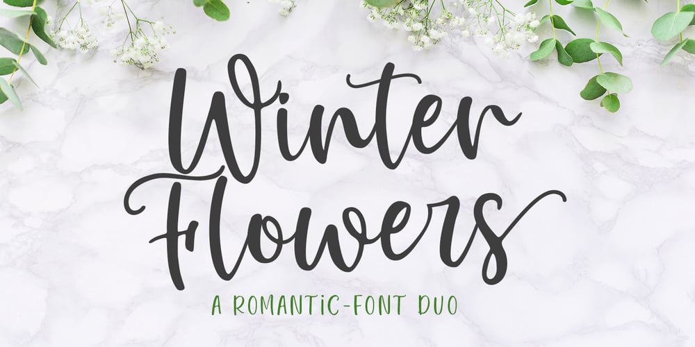 Winter Flowers font