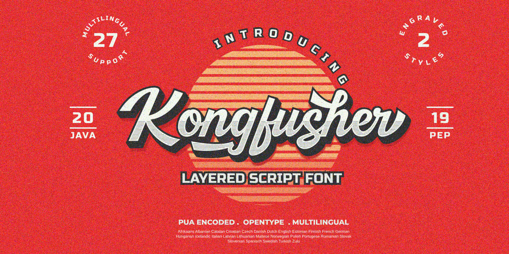 Kongfusher font