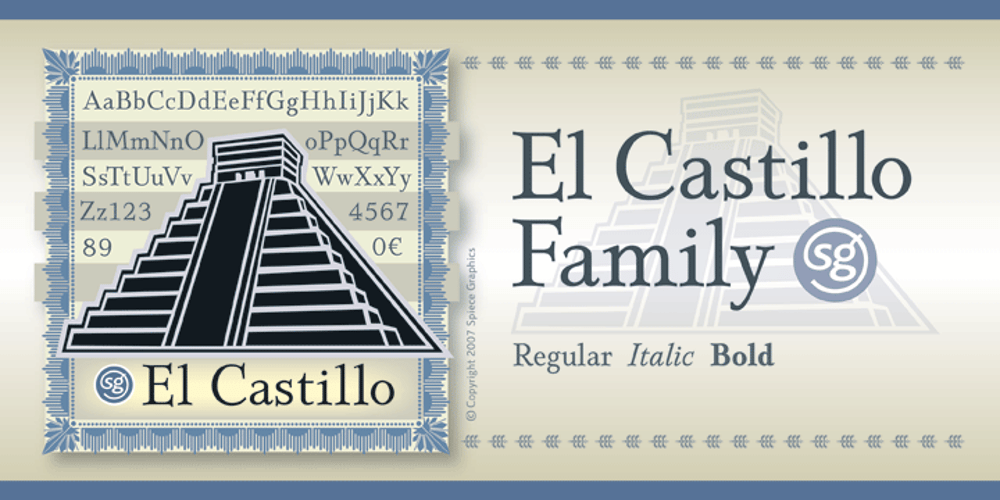 El Castillo SG font