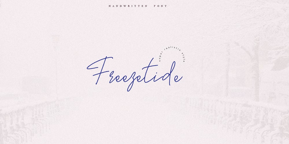 Freezetide font