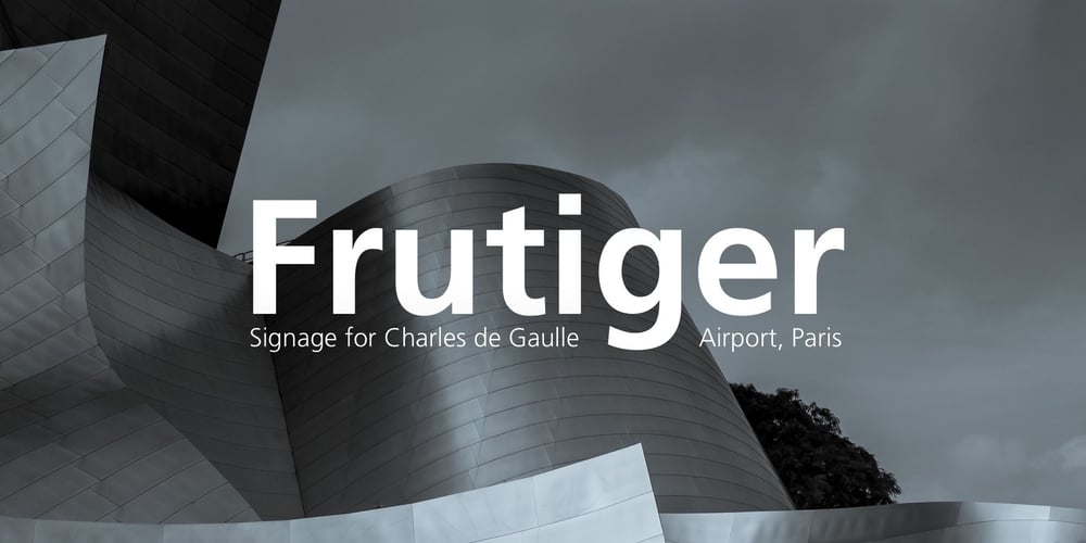 Frutiger font