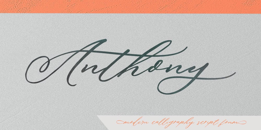 Anthony Script font
