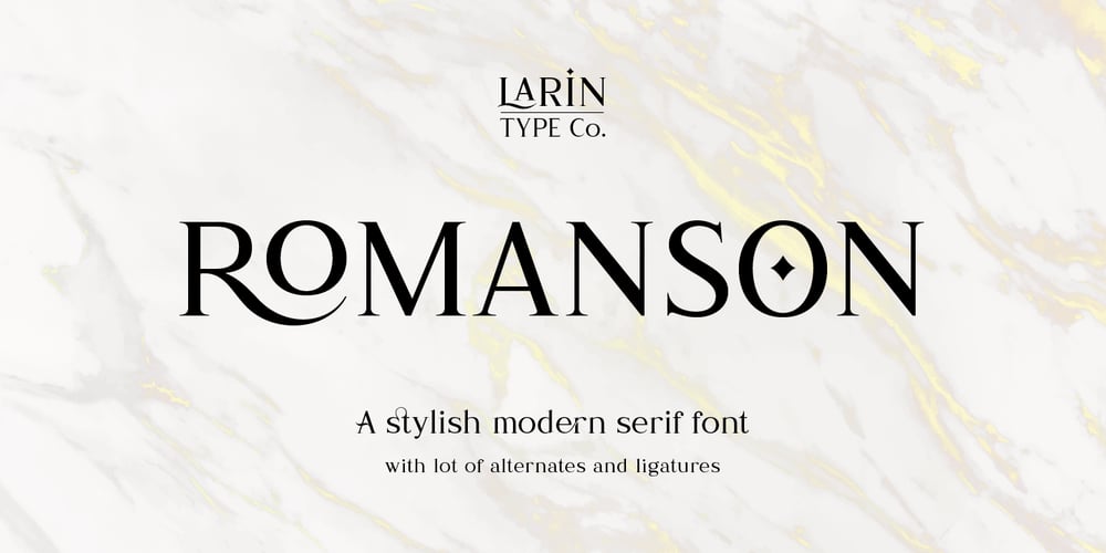 Romanson font