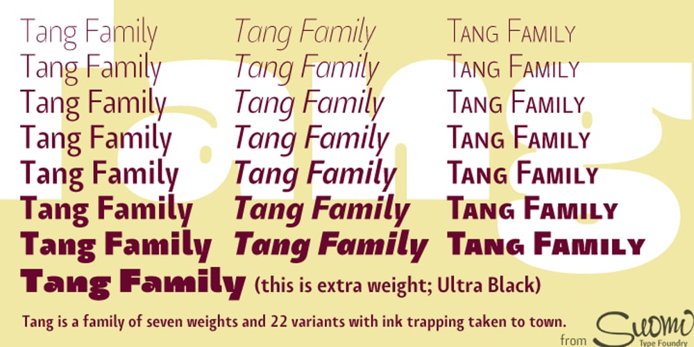 Tang font
