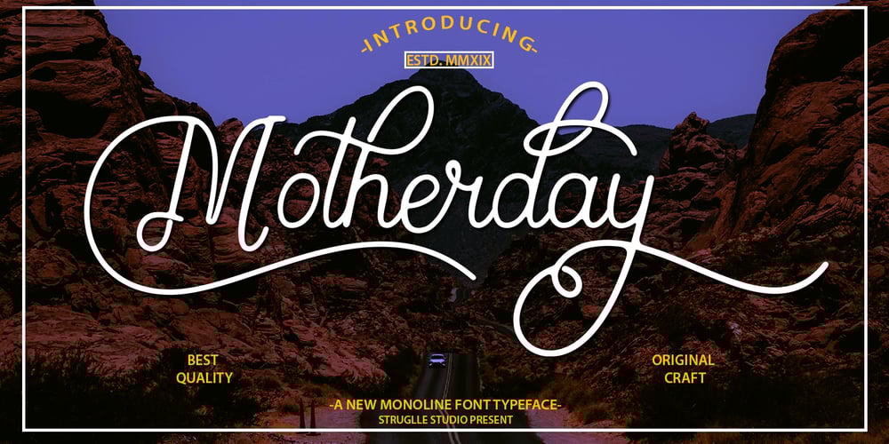 Motherday font