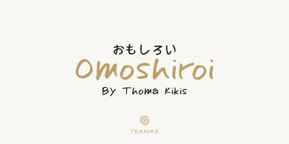 Omoshiroi font