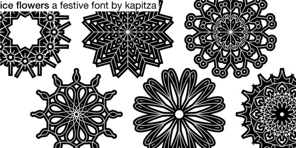 Ice Flowers font