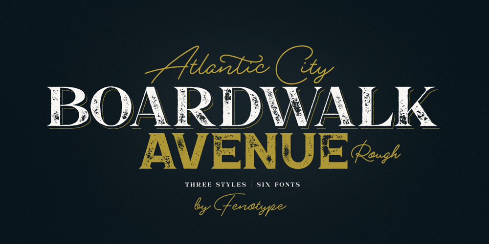 Boardwalk Avenue Rough font