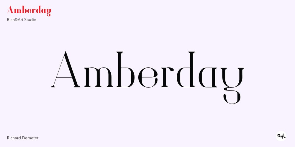 Amberday font