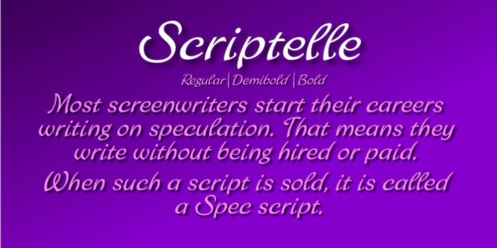 Scriptelle font