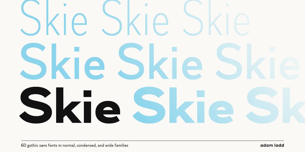 Skie font