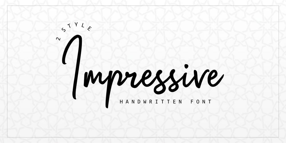 Impressive font
