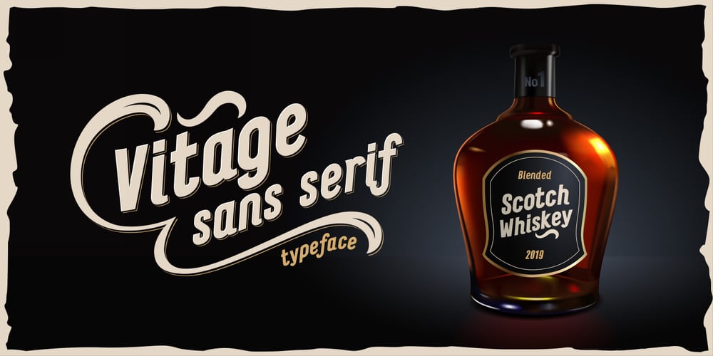 Vitage font