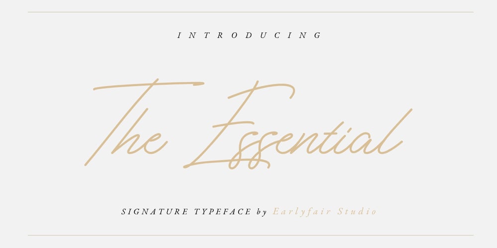 The Essential font