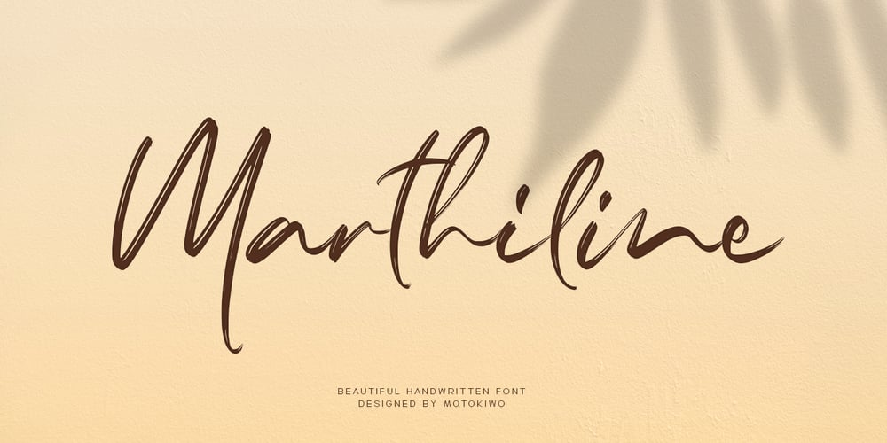 Marthiline font