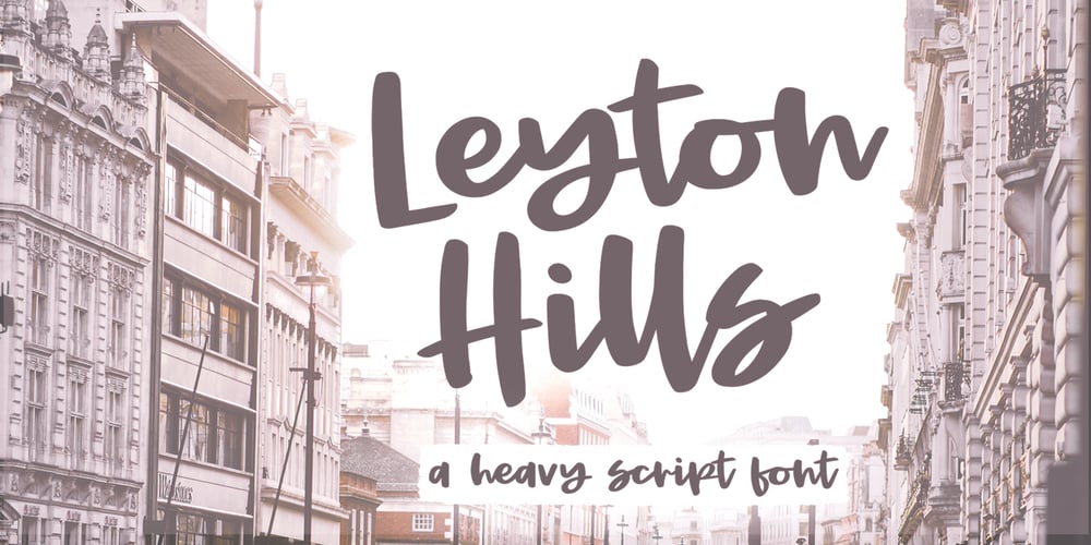 Leyton Hills font