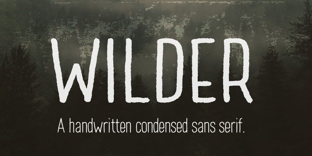 Wilder font