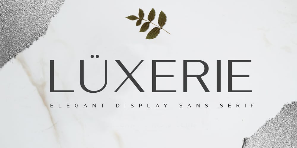 Luxerie font
