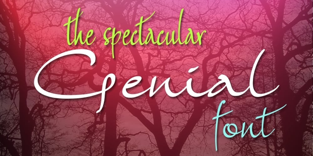 Genial font