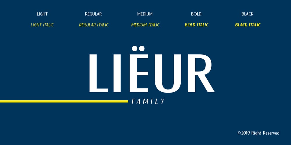 Lieur font