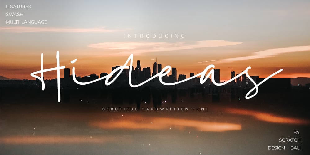 Hideas font