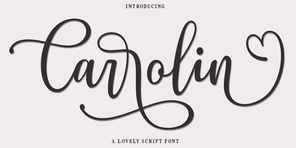Carrolin Script font