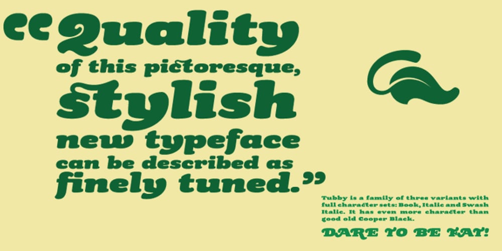 Tubby font