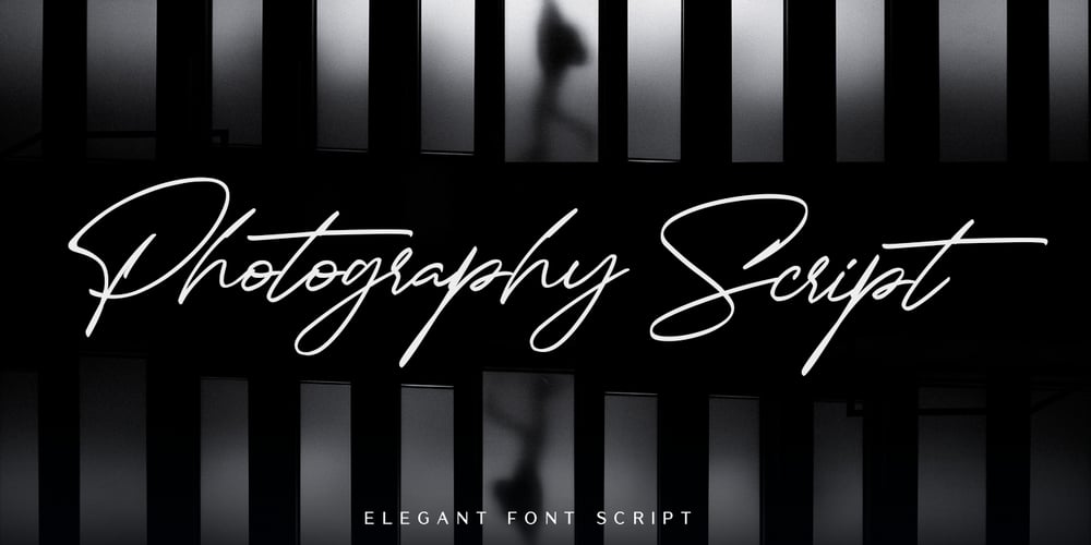 Photography Script font