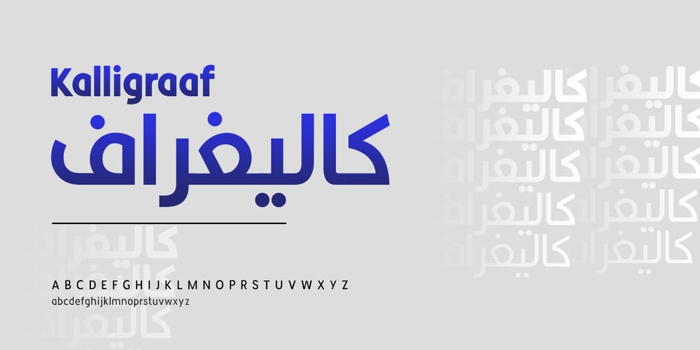 Kalligraaf Arabic font