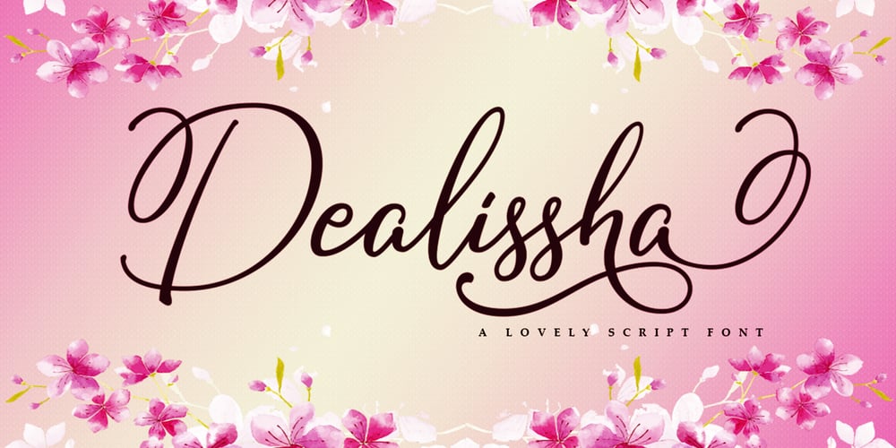 Dealissha Script font
