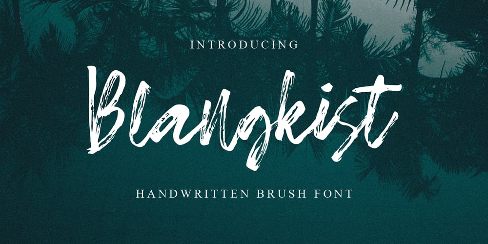 Blangkist font