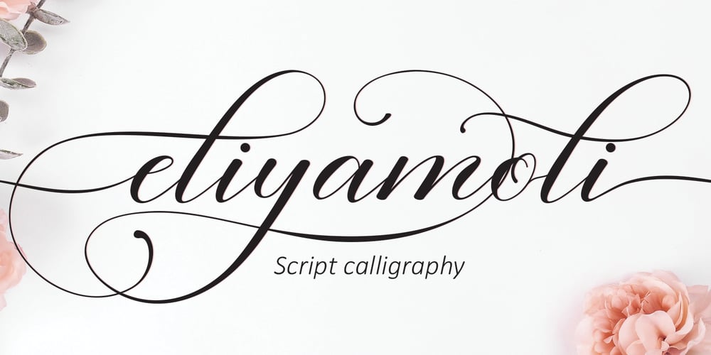 Eliyamoli script font