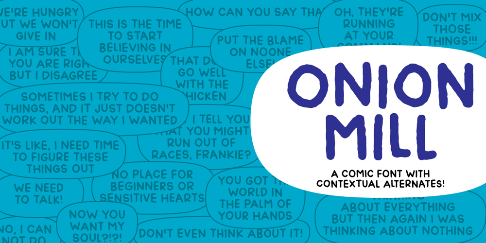 Onion Mill font