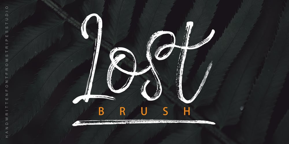 Lost Brush font