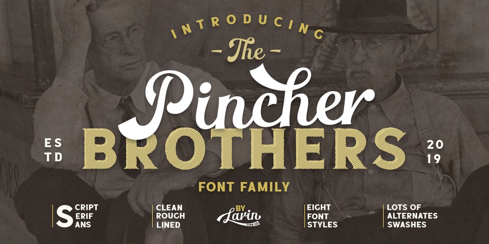 The Pincher Brothers font