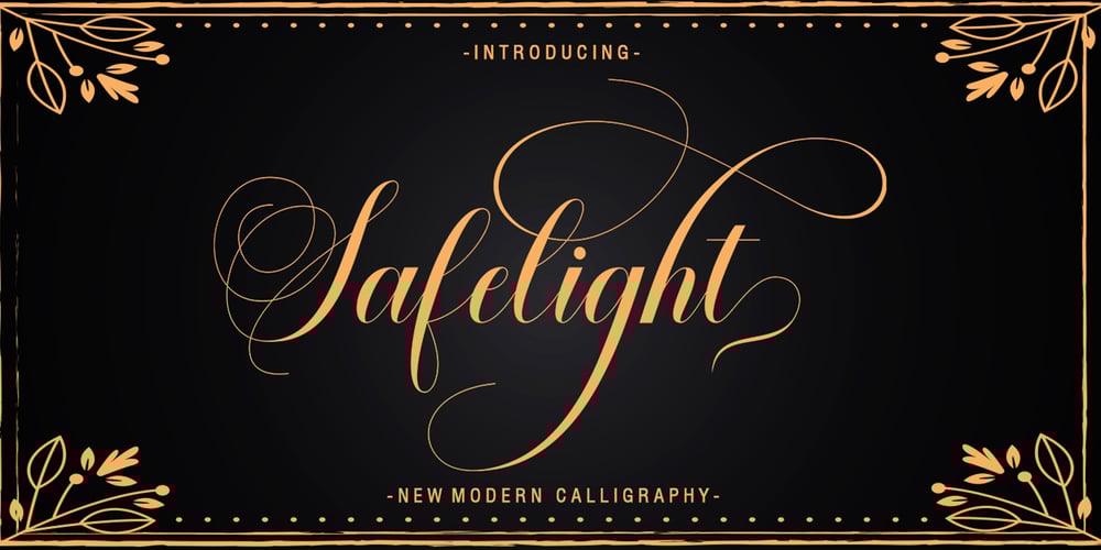 Safelight Script font