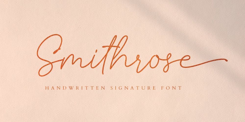 Smithrose font