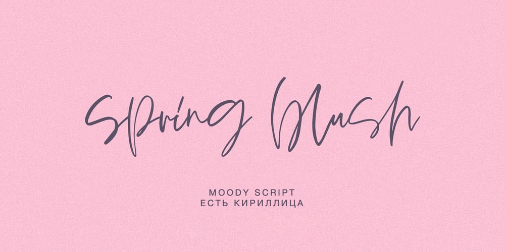 Spring Blush font