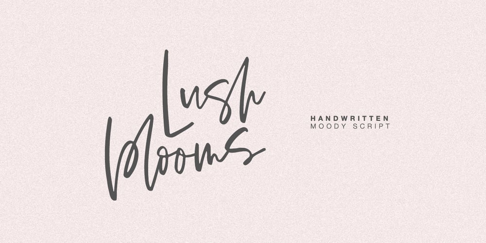 Lush Blooms font