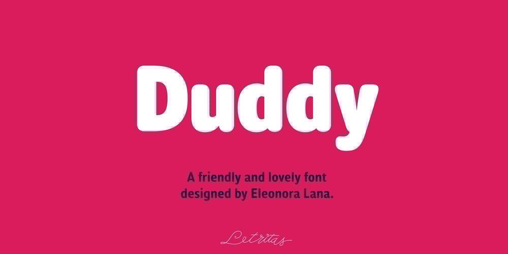 Duddy font