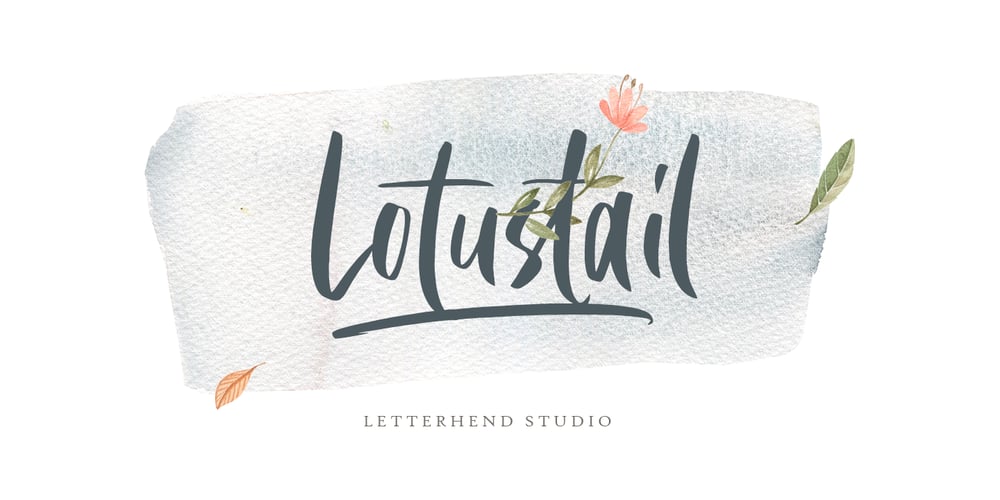 Lotustail font