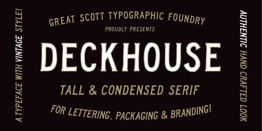 Deckhouse font