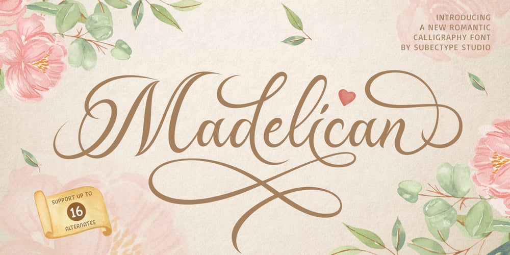 Madelican font