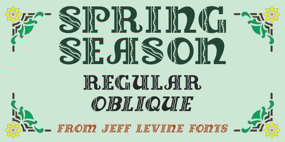 Spring Season JNL font